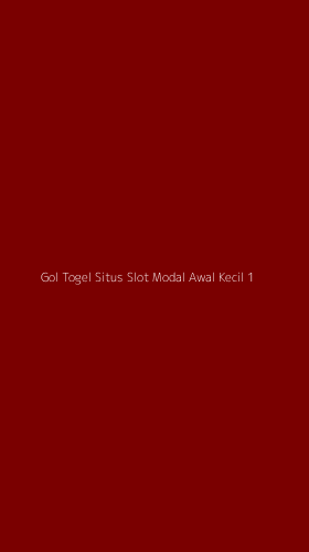 Tampilan Antarmuka Aplikasi Gol Togel Situs Slot Modal Awal Kecil - 1