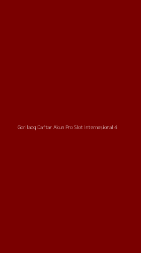 Tampilan Antarmuka Aplikasi Gorilaqq Daftar Akun Pro Slot Internasional - 4