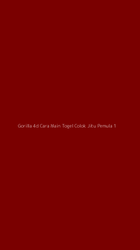 Tampilan Antarmuka Aplikasi Gorilla 4d Cara Main Togel Colok Jitu Pemula - 1