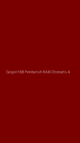 Tampilan Antarmuka Aplikasi Gospin168 Pembersih Ram Otomatis - 4