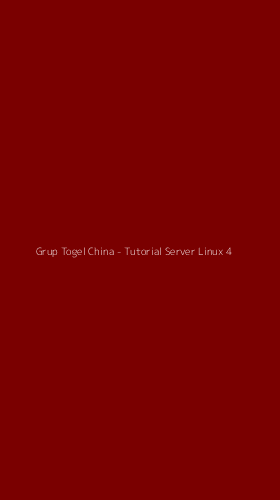 Tampilan Antarmuka Aplikasi Grup Togel China - Tutorial Server Linux - 4