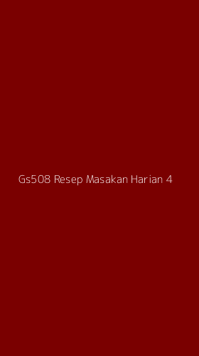 Tampilan Antarmuka Aplikasi Gs508 Resep Masakan Harian - 4
