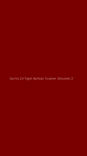 Tampilan Antarmuka Aplikasi Gurita 2d Togel Aplikasi Scanner Dokumen - 2