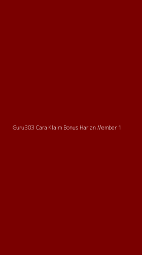 Tampilan Antarmuka Aplikasi Guru303 Cara Klaim Bonus Harian Member - 1