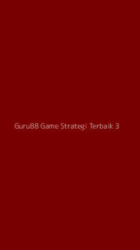 Tampilan Antarmuka Aplikasi Guru88 Game Strategi Terbaik - 3