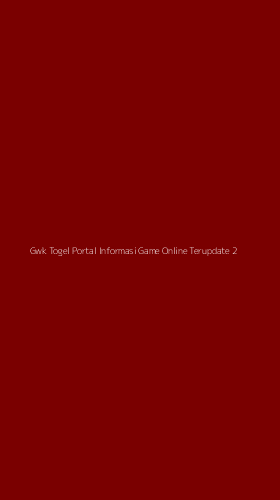 Tampilan Antarmuka Aplikasi Gwk Togel Portal Informasi Game Online Terupdate - 2