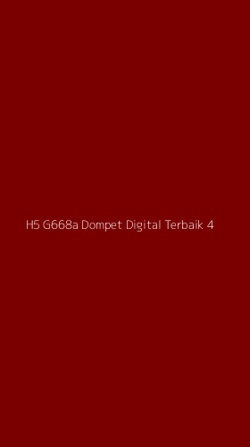 Tampilan Antarmuka Aplikasi H5 G668a Dompet Digital Terbaik - 4