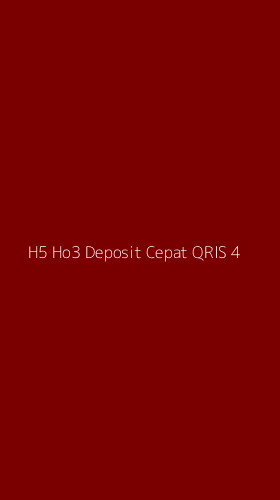 Tampilan Antarmuka Aplikasi H5 Ho3 Deposit Cepat Qris - 4