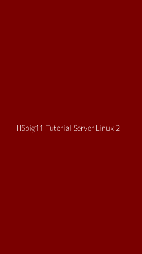 Tampilan Antarmuka Aplikasi H5big11 Tutorial Server Linux - 2