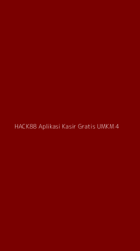 Tampilan Antarmuka Aplikasi Hack88 Aplikasi Kasir Gratis Umkm - 4
