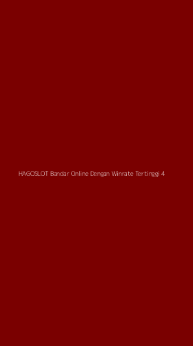 Tampilan Antarmuka Aplikasi Hagoslot Bandar Online Dengan Winrate Tertinggi - 4