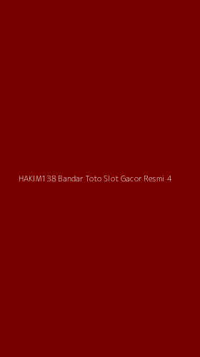 Tampilan Antarmuka Aplikasi Hakim138 Bandar Toto Slot Gacor Resmi - 4