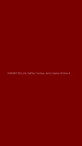 Tampilan Antarmuka Aplikasi Hakim138 Link Daftar Semua Jenis Game Online - 4