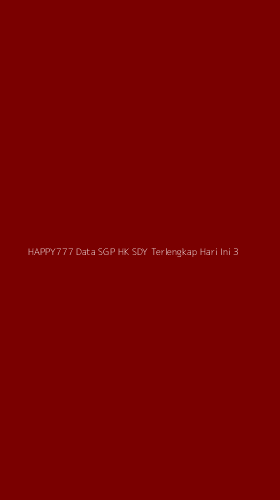 Tampilan Antarmuka Aplikasi Happy777 Data Sgp Hk Sdy Terlengkap Hari Ini - 3