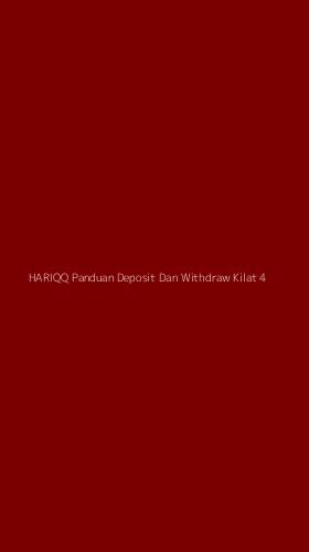 Tampilan Antarmuka Aplikasi Hariqq Panduan Deposit Dan Withdraw Kilat - 4