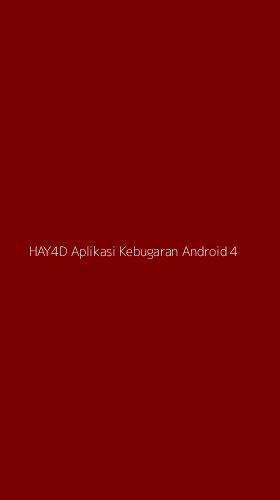 Tampilan Antarmuka Aplikasi Hay4d Aplikasi Kebugaran Android - 4
