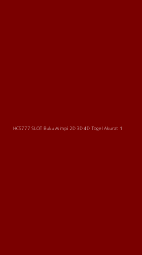 Tampilan Antarmuka Aplikasi Hcs777 Slot Buku Mimpi 2d 3d 4d Togel Akurat - 1