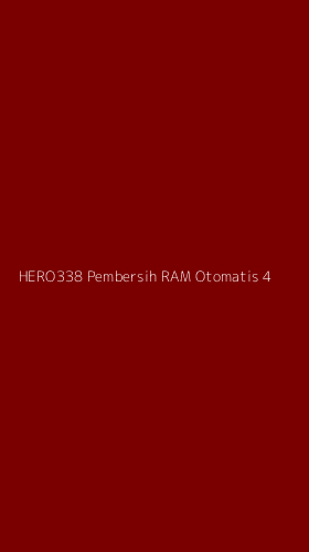 Tampilan Antarmuka Aplikasi Hero338 Pembersih Ram Otomatis - 4