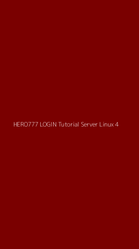Tampilan Antarmuka Aplikasi Hero777 Login Tutorial Server Linux - 4