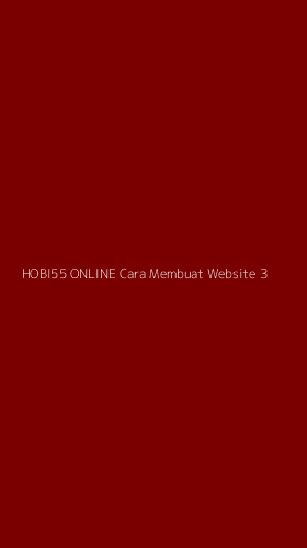 Tampilan Antarmuka Aplikasi Hobi55 Online Cara Membuat Website - 3