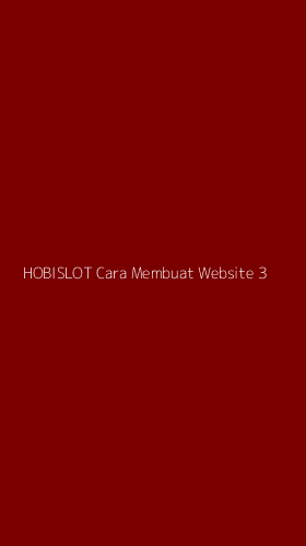 Tampilan Antarmuka Aplikasi Hobislot Cara Membuat Website - 3