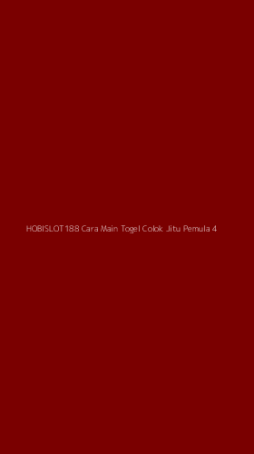Tampilan Antarmuka Aplikasi Hobislot188 Cara Main Togel Colok Jitu Pemula - 4
