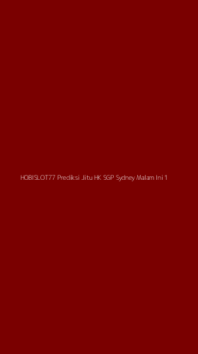 Tampilan Antarmuka Aplikasi Hobislot77 Prediksi Jitu Hk Sgp Sydney Malam Ini - 1