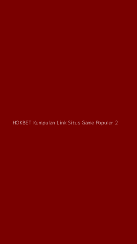 Tampilan Antarmuka Aplikasi Hokbet Kumpulan Link Situs Game Populer - 2