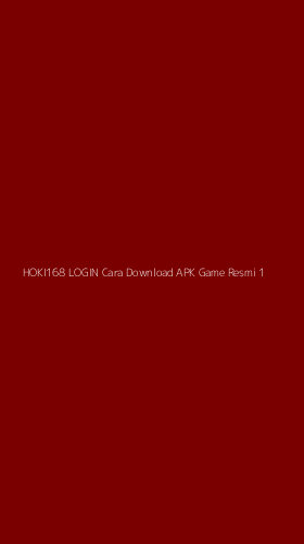 Tampilan Antarmuka Aplikasi Hoki168 Login Cara Download Apk Game Resmi - 1