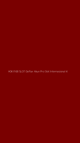 Tampilan Antarmuka Aplikasi Hoki168 Slot Daftar Akun Pro Slot Internasional - 4