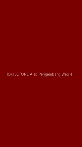 Tampilan Antarmuka Aplikasi Hokibetone Alat Pengembang Web - 4