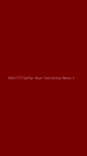 Tampilan Antarmuka Aplikasi Holy777 Daftar Akun Toto Online Resmi - 1