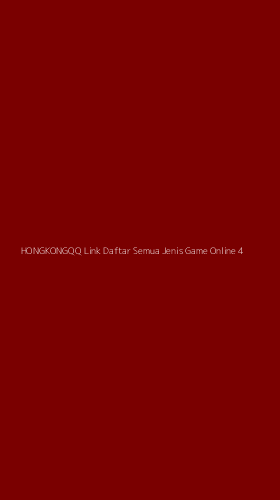 Tampilan Antarmuka Aplikasi Hongkongqq Link Daftar Semua Jenis Game Online - 4