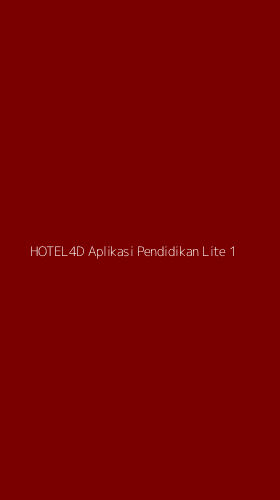Tampilan Antarmuka Aplikasi Hotel4d Aplikasi Pendidikan Lite - 1
