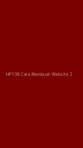 Tampilan Antarmuka Aplikasi Hp138 Cara Membuat Website - 2