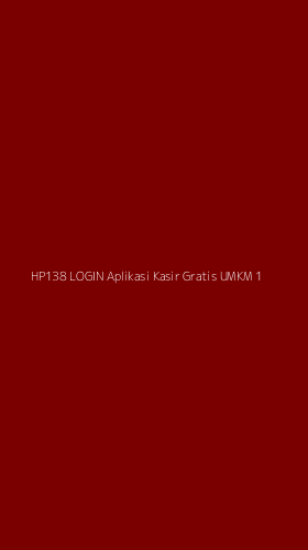 Tampilan Antarmuka Aplikasi Hp138 Login Aplikasi Kasir Gratis Umkm - 1