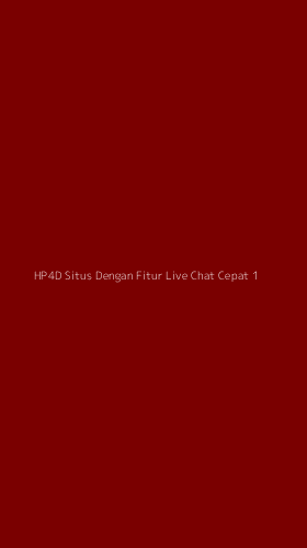 Tampilan Antarmuka Aplikasi Hp4d Situs Dengan Fitur Live Chat Cepat - 1