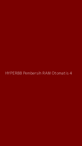 Tampilan Antarmuka Aplikasi Hyper88 Pembersih Ram Otomatis - 4
