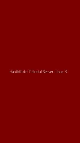 Tampilan Antarmuka Aplikasi Habibitoto Tutorial Server Linux - 3