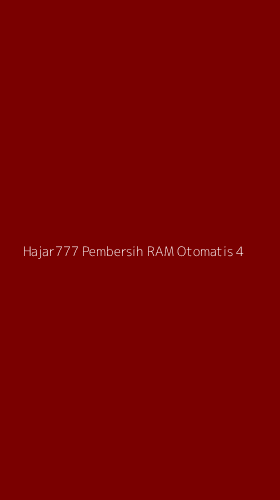 Tampilan Antarmuka Aplikasi Hajar777 Pembersih Ram Otomatis - 4