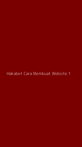 Tampilan Antarmuka Aplikasi Hakabet Cara Membuat Website - 1