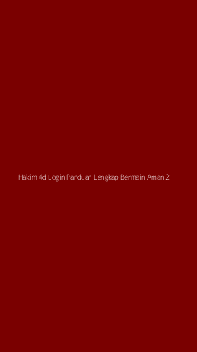 Tampilan Antarmuka Aplikasi Hakim 4d Login Panduan Lengkap Bermain Aman - 2