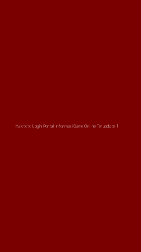 Tampilan Antarmuka Aplikasi Halototo Login Portal Informasi Game Online Terupdate - 1