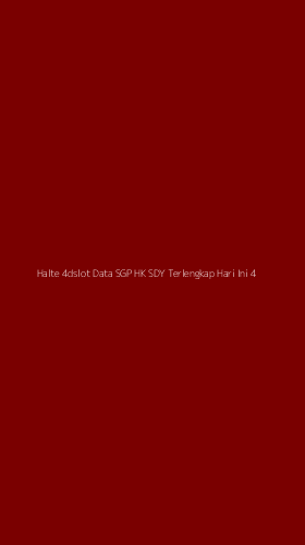 Tampilan Antarmuka Aplikasi Halte 4dslot Data Sgp Hk Sdy Terlengkap Hari Ini - 4