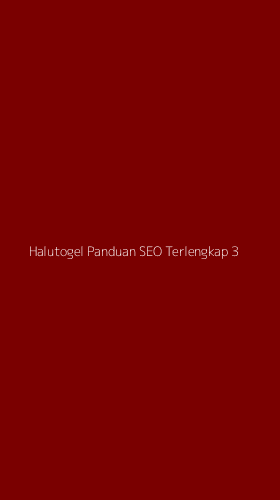 Tampilan Antarmuka Aplikasi Halutogel Panduan Seo Terlengkap - 3