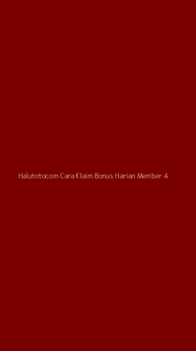Tampilan Antarmuka Aplikasi Halutotocom Cara Klaim Bonus Harian Member - 4