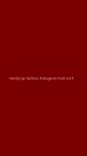 Tampilan Antarmuka Aplikasi Handycap Aplikasi Kebugaran Android - 4