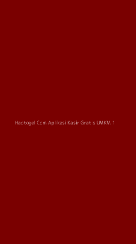 Tampilan Antarmuka Aplikasi Haotogel Com Aplikasi Kasir Gratis Umkm - 1