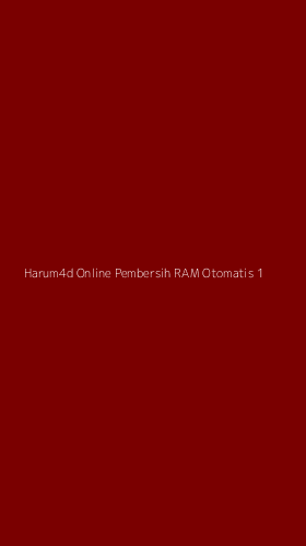 Tampilan Antarmuka Aplikasi Harum4d Online Pembersih Ram Otomatis - 1