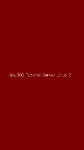 Tampilan Antarmuka Aplikasi Haw303 Tutorial Server Linux - 2